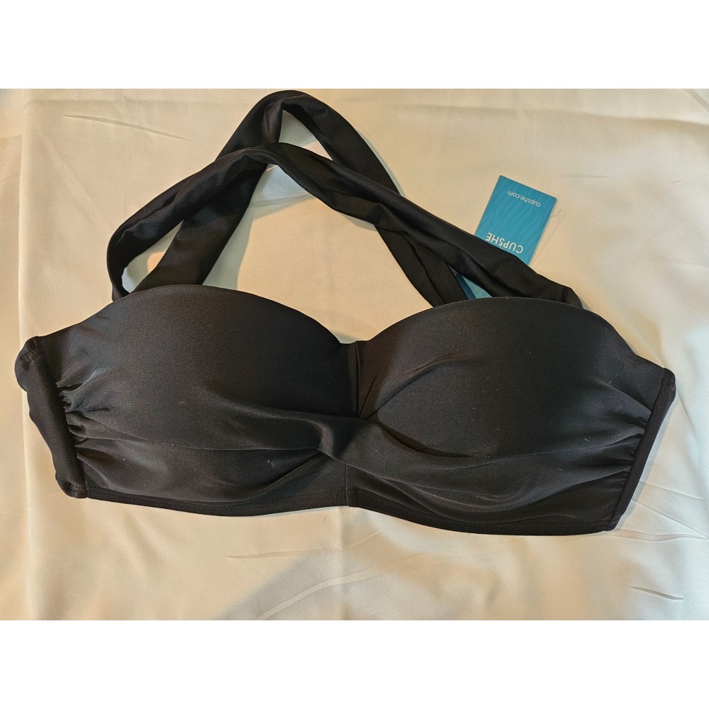 Cupshe Womens Black Twist Top ONLY  Size S